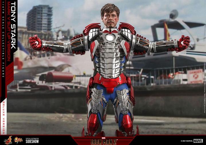 Immagine prodotto Hot Toys Movie Masterpiece 1/6 Tony Stark (versione con tuta del marchio V) Deluxe