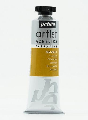 Produktbild Pebeo Artist Acrylics Extrafein Acrylfarben (Ockergelb, 37 ml)