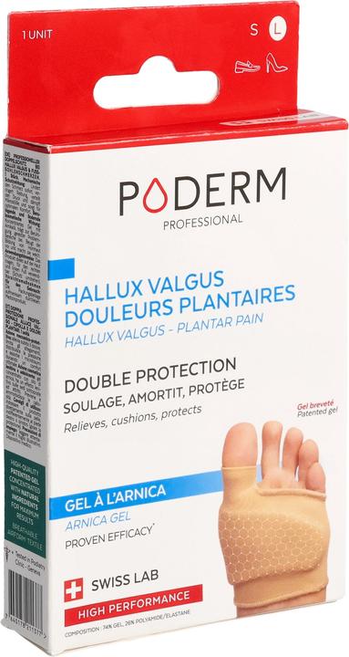 Produktbild Poderm Doppelschutz für Hallux Valgus Ballenzeh & Fusssohlenschmerzen (Druckentlastung, 202.50 ml)
