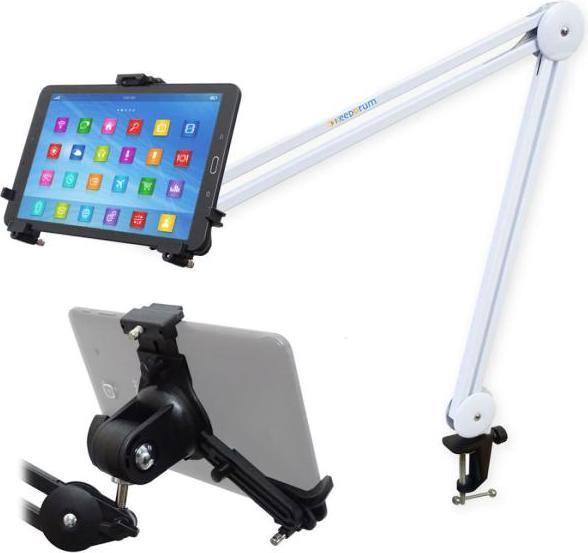 Produktbild K&M 19790 Tablet-PC-Halter mit Gelenkarm Weiss
