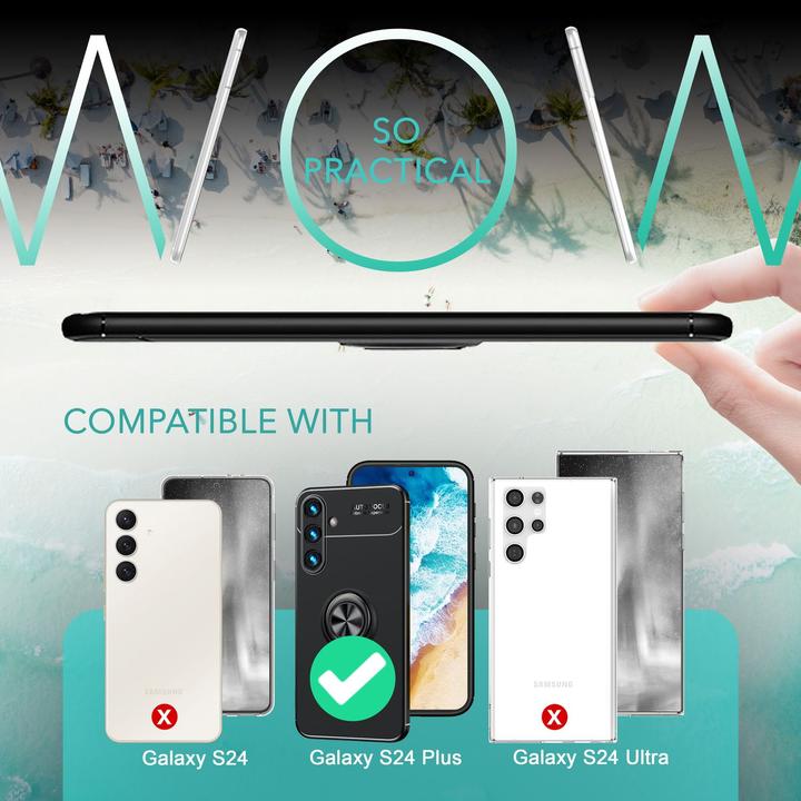Produktbild Nalia Matte Ring Silikon Hülle (Samsung Galaxy S24+)