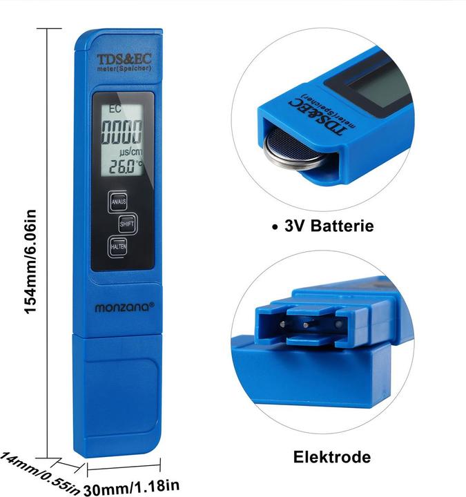 Actual product image Monzana Water tester