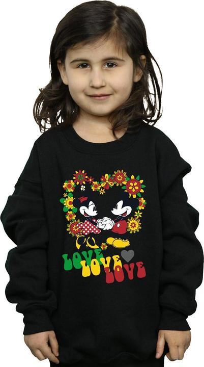 Immagine prodotto Disney Mickey And Minnie Mouse Hippie Love Felpa Ragazze (116)