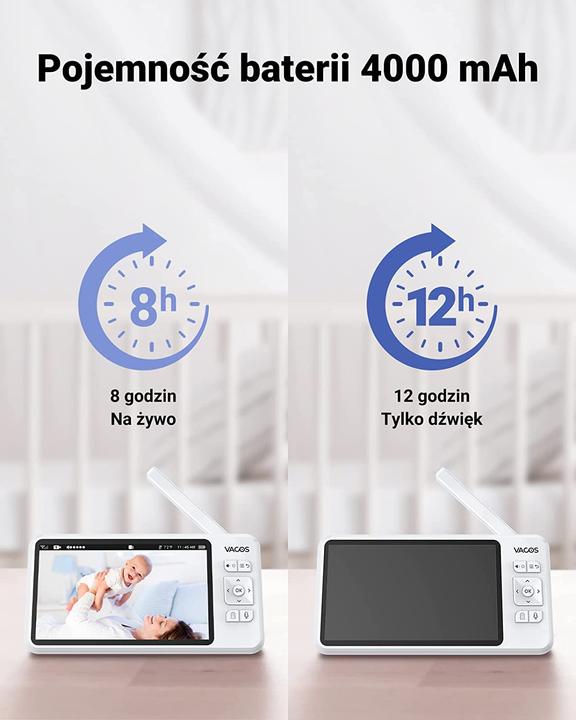 Actual product image Vacos Baby monitor (Video & Audio, 305 m)