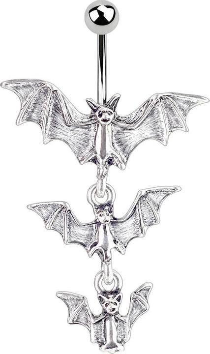 Immagine prodotto Star Piercing Banana in argento con ciondolo tre vampiri gotici (Acciaio chirurgico 316L, senza ottone)