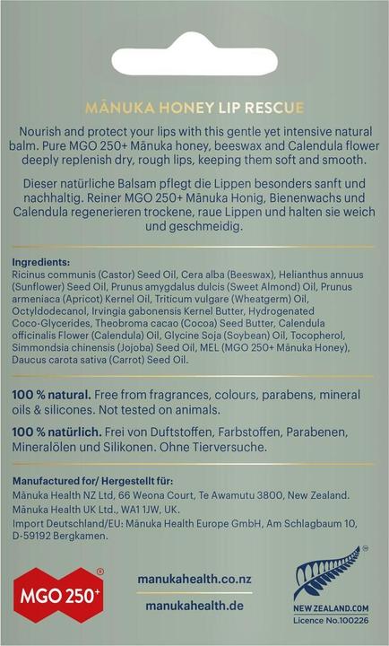 Produktbild Manuka Health Manuka Honig (Balsam, Pflegestift)