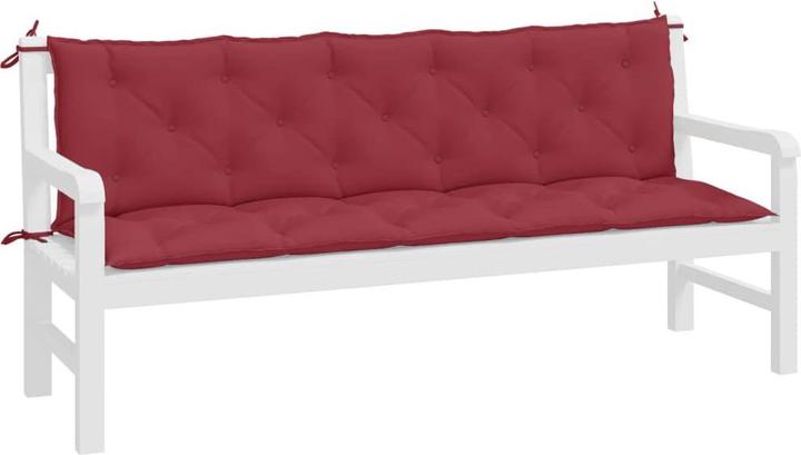 Image du produit VidaXL Coussins de banc de jardin 2 pcs. O x tissu ford (180 x 50 x 7 cm)