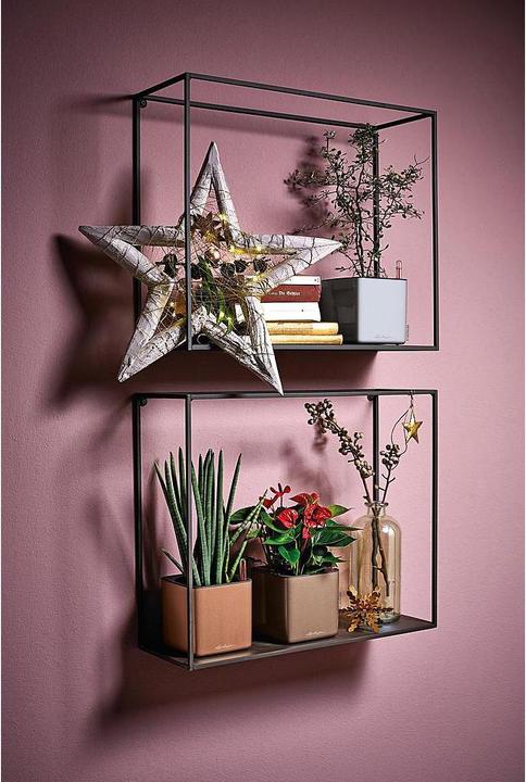 Image du produit Lechuza Pot de plante CUBE Titane brillant (14 cm)