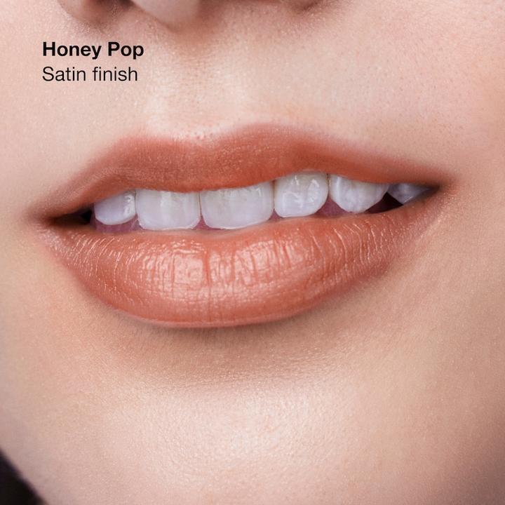 Actual product image Clinique Pop Longwear Lipstick Honey Pop - Satin 3.9g (Honey Pop)
