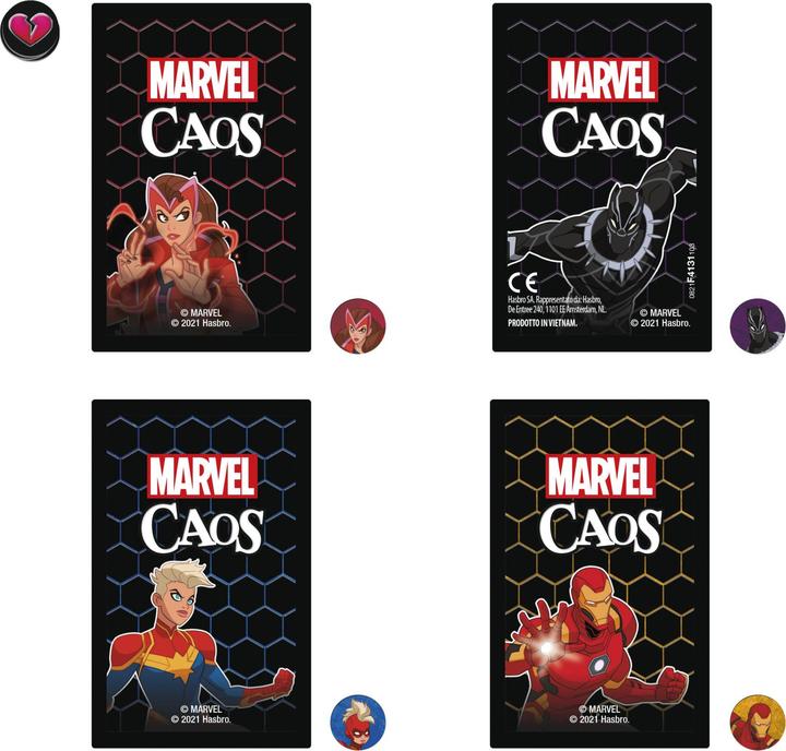 Image du produit Hasbro Gaming Jeu de cartes Marvel Mayhem avec les super-héros Marvel, jeu familial à partir de 8 ans, rapide et (Italien)