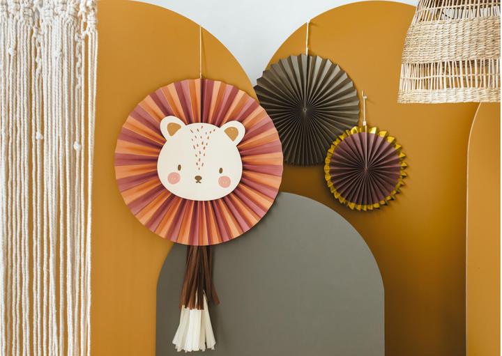 Image du produit Partydeco Rosettes Lion 3 pièces
