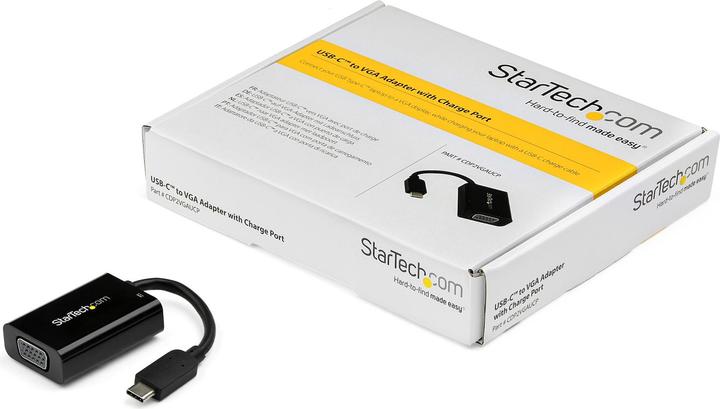 Image du produit StarTech USB-C Vers VGA - Fourniture D'énergie (USB-C, VGA, 15 cm)