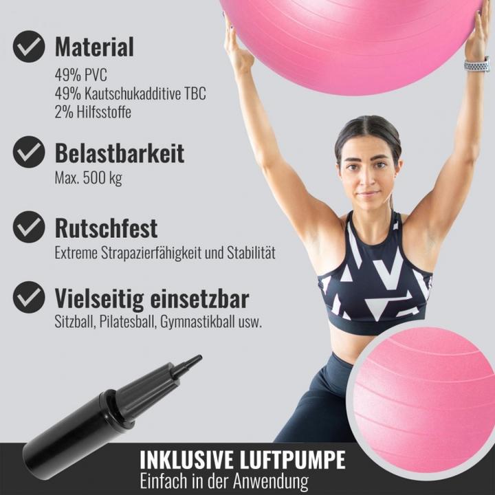 Produktbild Gorilla Sports Gymnastikball 355 (65 cm)