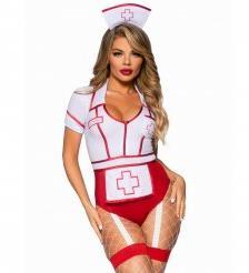 Immagine prodotto Leg Avenue Costume da infermiera sexy rosso/bianco S (S)