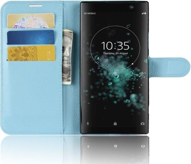 Productafbeelding MU Classic Litchi Leren Boekomslag Serie (Xperia XA2 Plus)
