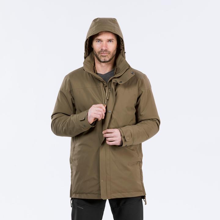 Produktbild Quechua Parka Winterjacke Herren warm bis -10 °C wasserdicht Winterwandern - SH500 blau (L)