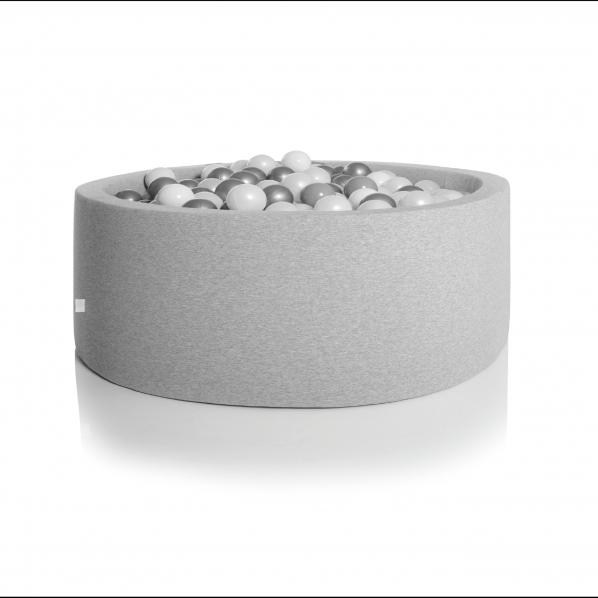 Image du produit Kidkii Piscine à balles Light Grey Ø120x30cm incl. 400 balles