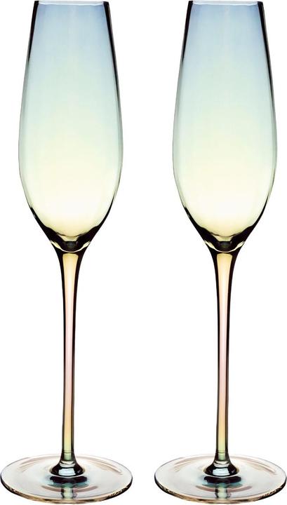 Produktbild Intirilife Champagner Sekt Glas Set 200 ml (20 cl, 2 Gläser, Sektgläser)