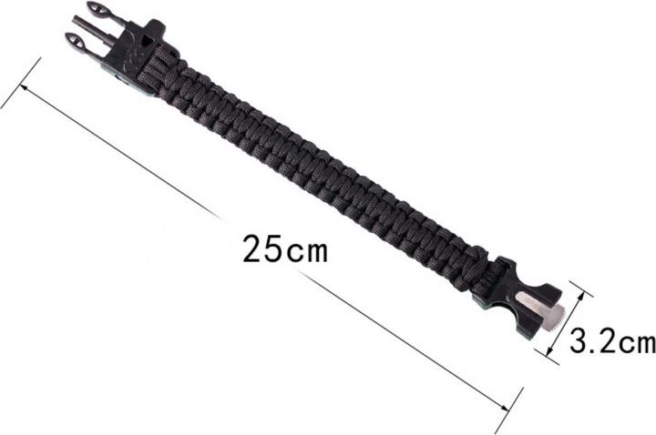 Immagine prodotto KAO Bracciale di sopravvivenza Paracord (25 cm, Nylon)