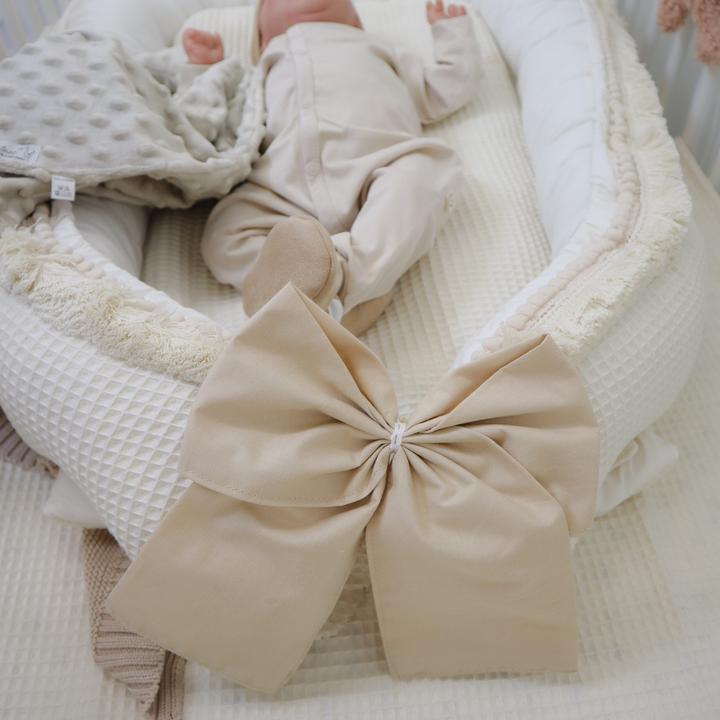 Actual product image Baby-Nest Baby nest Boho|Waffle pique| Beige