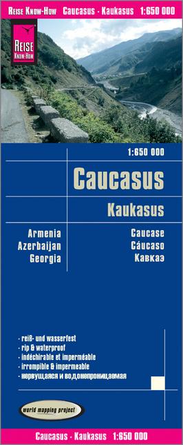 Image du produit Carte du Caucase (1:650.000) : Arménie, Azerbaïdjan, Géorgie 650000