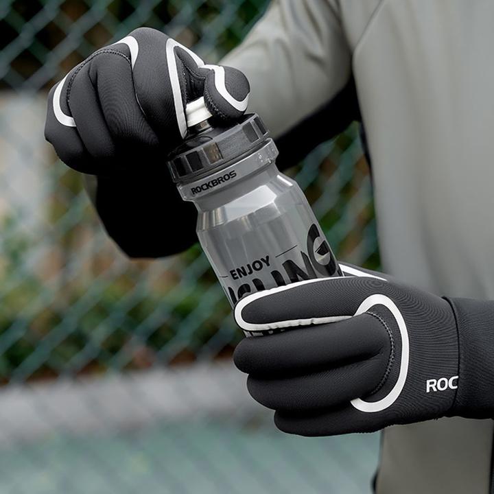Produktbild Rockbros full waterproof cycling gloves, size: XXL - black (XXL)