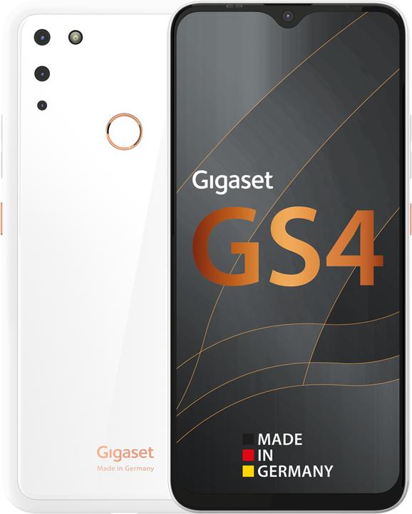 Image du produit Gigaset GS4 (64 Go, Blanc pur, 6.30", Double SIM + SD, 16 Mpx, 4G)