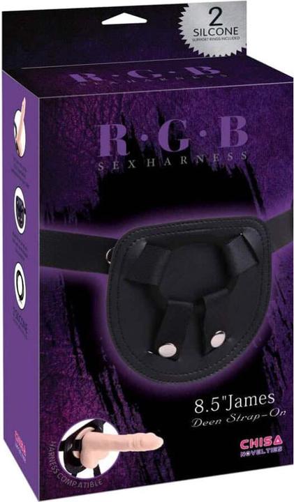 Image du produit Chisa Strap-On avec gode 8.5 James Deen Flesh