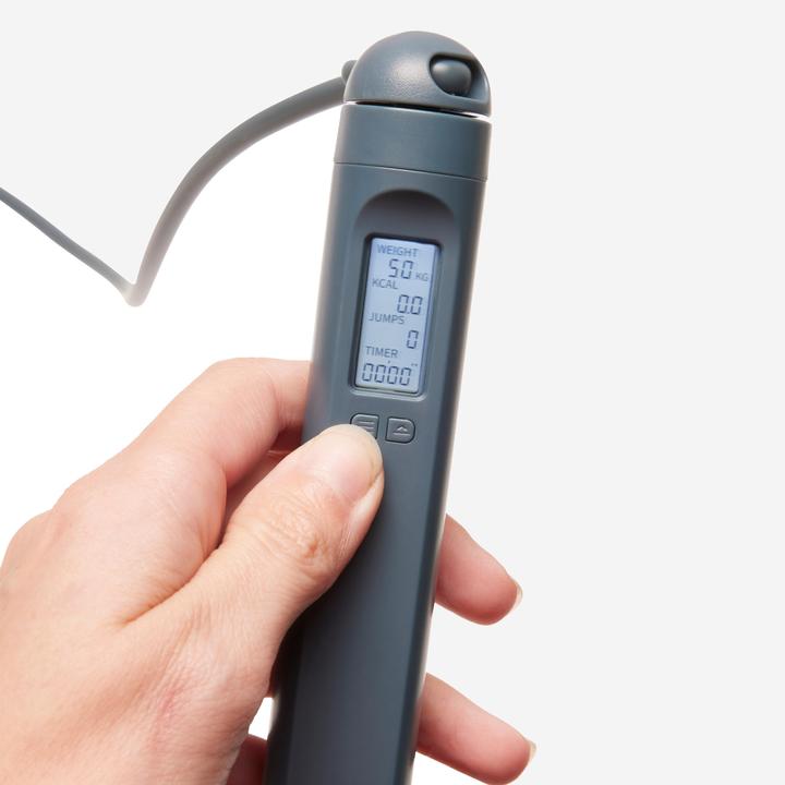 Produktbild Domyos Springseil mit Zähler - 800 hellgrau