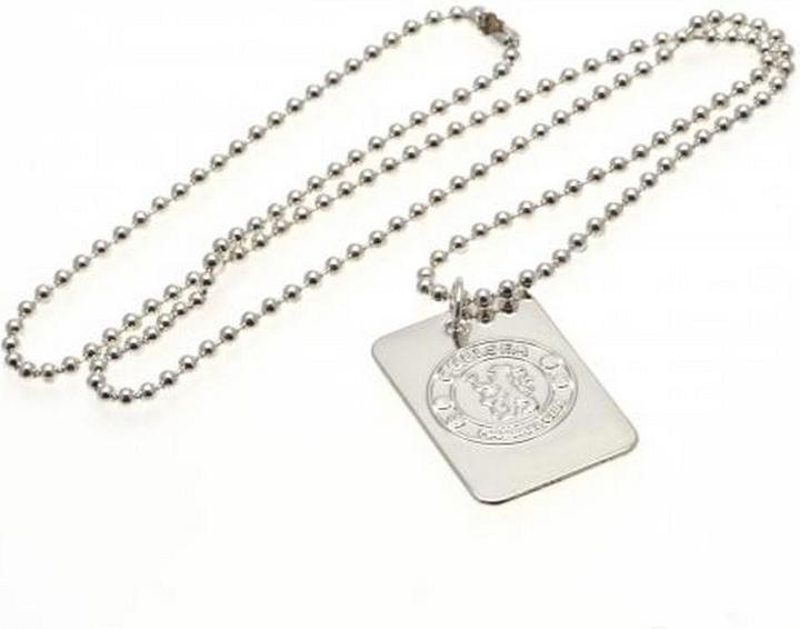 Immagine prodotto Chelsea FC Medaglietta e catena placcate in argento (100% metallo)