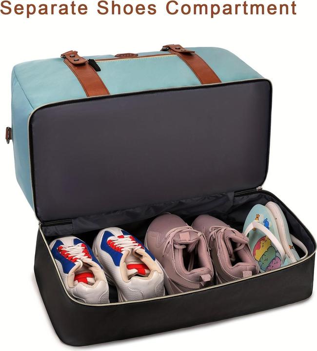 Actual product image Only-Bags.Store Travel bag with shoe compartment, sporty weekend bag, overnight bag with wet compartment