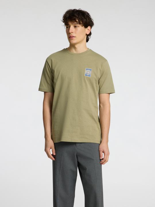 Actual product image Selected Homme Regular Fit Print T-Shirt (L)