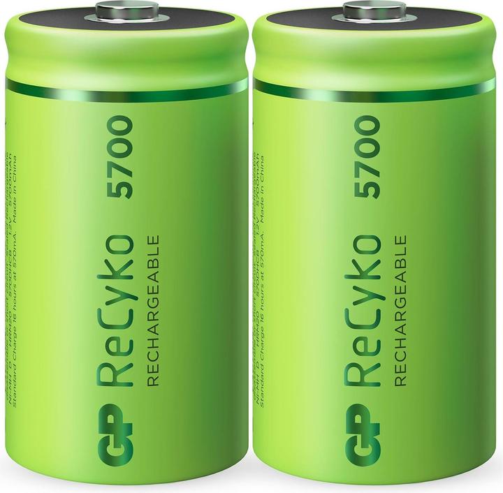 Image du produit GP Batteries ReCyko (2 pcs, D, 5700 mAh)