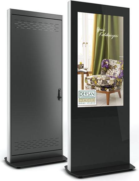 DSS Indoor Stele Portrait, 55" Bildschirm, schwarz