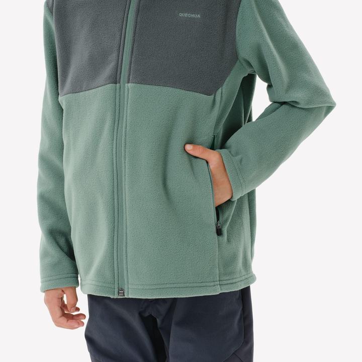 Immagine prodotto Quechua Giacca in pile per bambini taglia 122-170 Hiking - MH500 Zip TW (8, 9, 10)