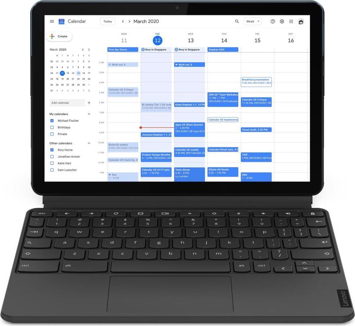 Produktbild Lenovo IdeaPad Duet Chromebook (10.10", Mediatek P60T, 4 GB, CH)