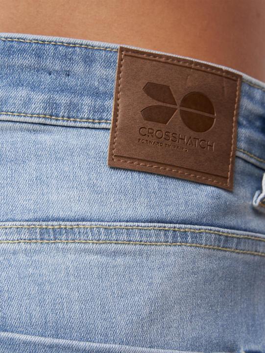 Produktbild Crosshatch Mens Riptrey Abraised Denim Shorts (38)