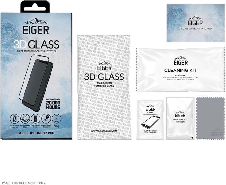 Immagine prodotto Eiger Mountain Glass Clear Edge (1 Pezzo/i, Apple iPhone 12, Apple iPhone 12 Pro)