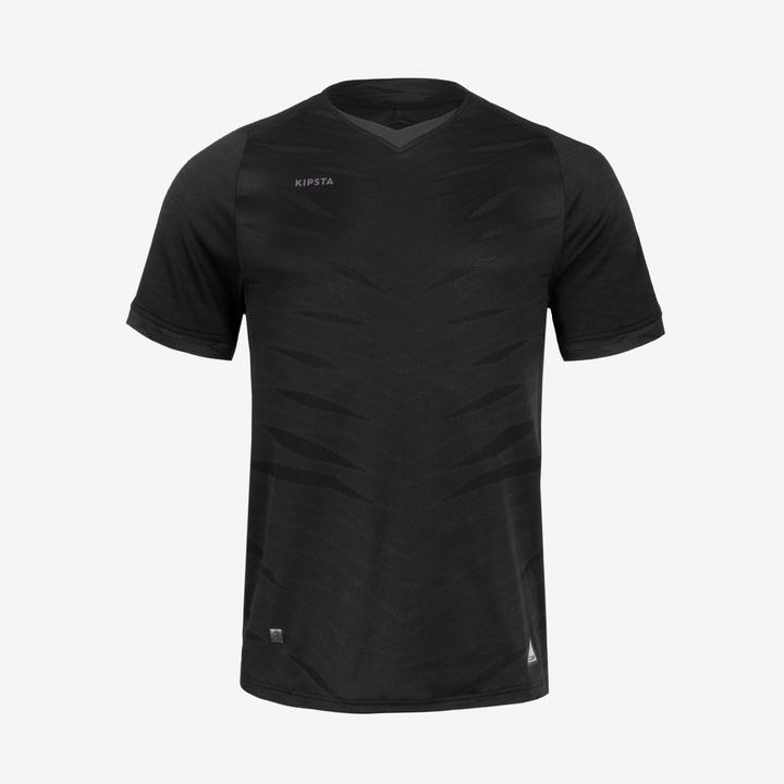 Immagine prodotto Kipsta Maglia da calcio da donna/uomo a maniche corte - CLR nero (L)