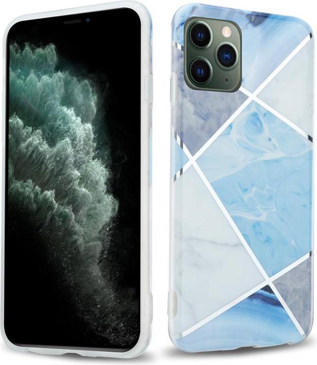 Blue White Grey Marble No. 2