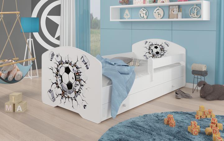 Produktbild ADRK Furniture Bett mit Matratze, Lattenrost und Schublade PEPE BALL 140x70 (140 x 70 cm)