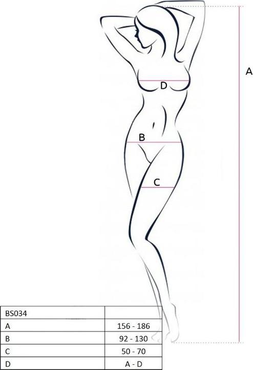 Produktbild Passion Woman Bs034 Bodystocking White One Size (One Size)