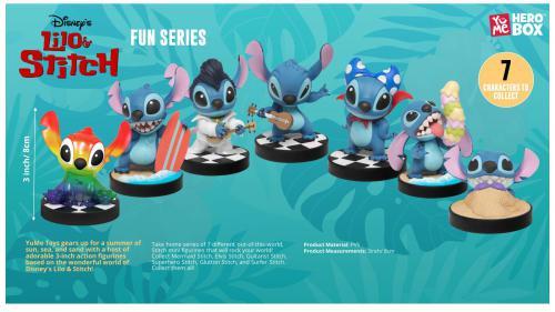Actual product image YuMe 6pz) Hero Box Lilo & Stitch Fun Series Display