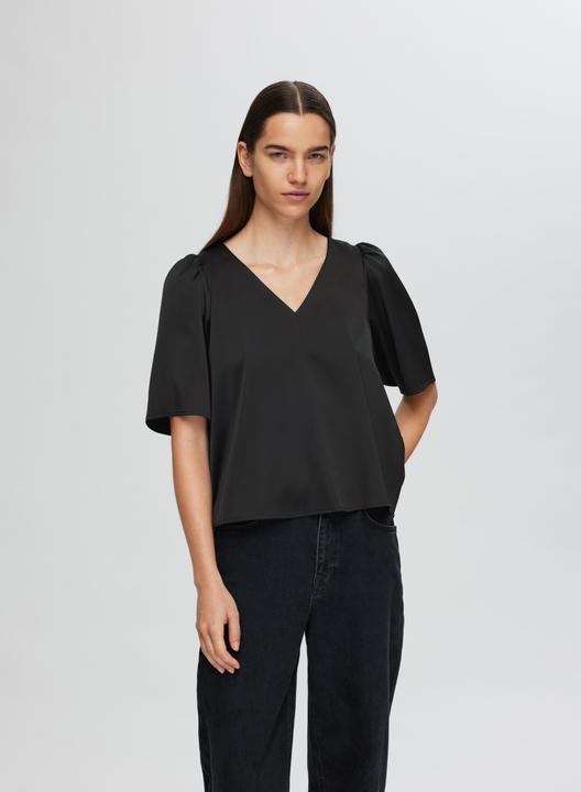 Image du produit Selected Femme Blouse en satin avec manches 2/4 (38)