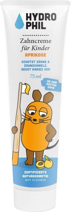 Produktbild Hydrophil Zahncreme für Kinder Aprikose mit Fluorid (75 ml)