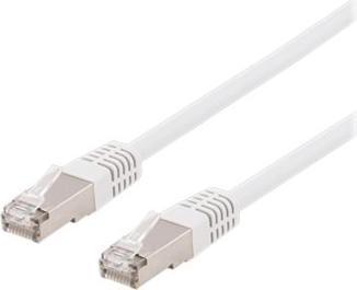 Produktbild Deltaco patchkabel - 1 m - hvid (S/FTP, CAT6, 1 m)