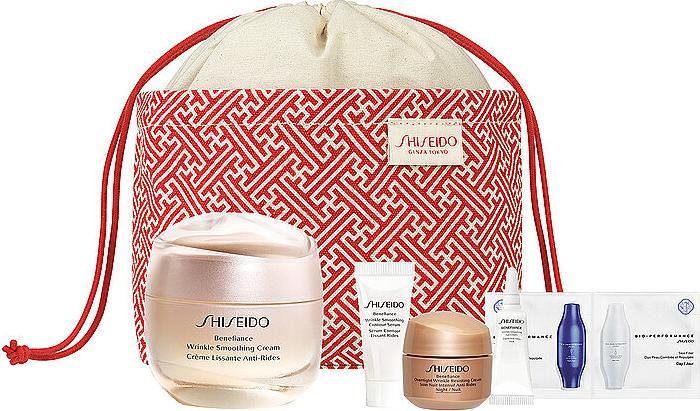 Actual product image Shiseido Gift set BENEFIANCE Wrinkle Smoothing Cream Pouch Set / / / (Facial care set)
