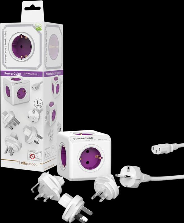 Productafbeelding Allocacoc Powercube (5 x, CEE 7/3, 3-polig, 1 m)
