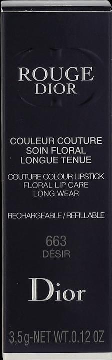 Actual product image Dior Rouge Satin No 663 (663 Désir)