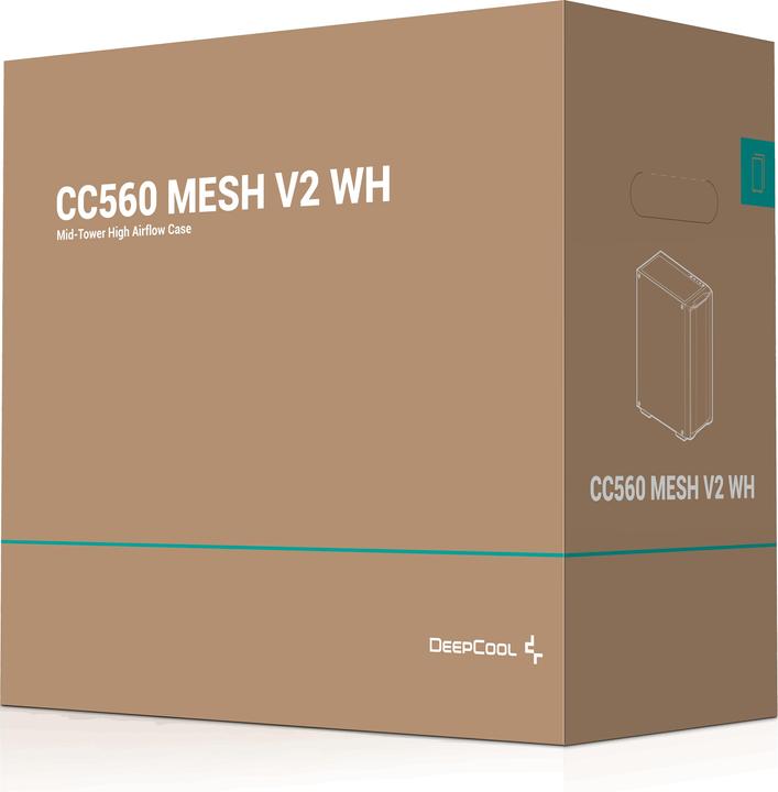 Actual product image Deepcool CC560 MESH v2 wh (ATX, mATX, Mini-ITX)